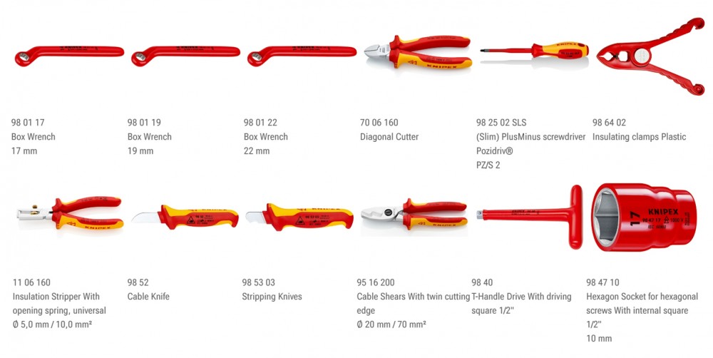 ชุดเครื่องมือช่างไฟฟ้า KNIPEX 98 99 15 Toolbox BIG Twin Move RED Electric 95 ชิ้น