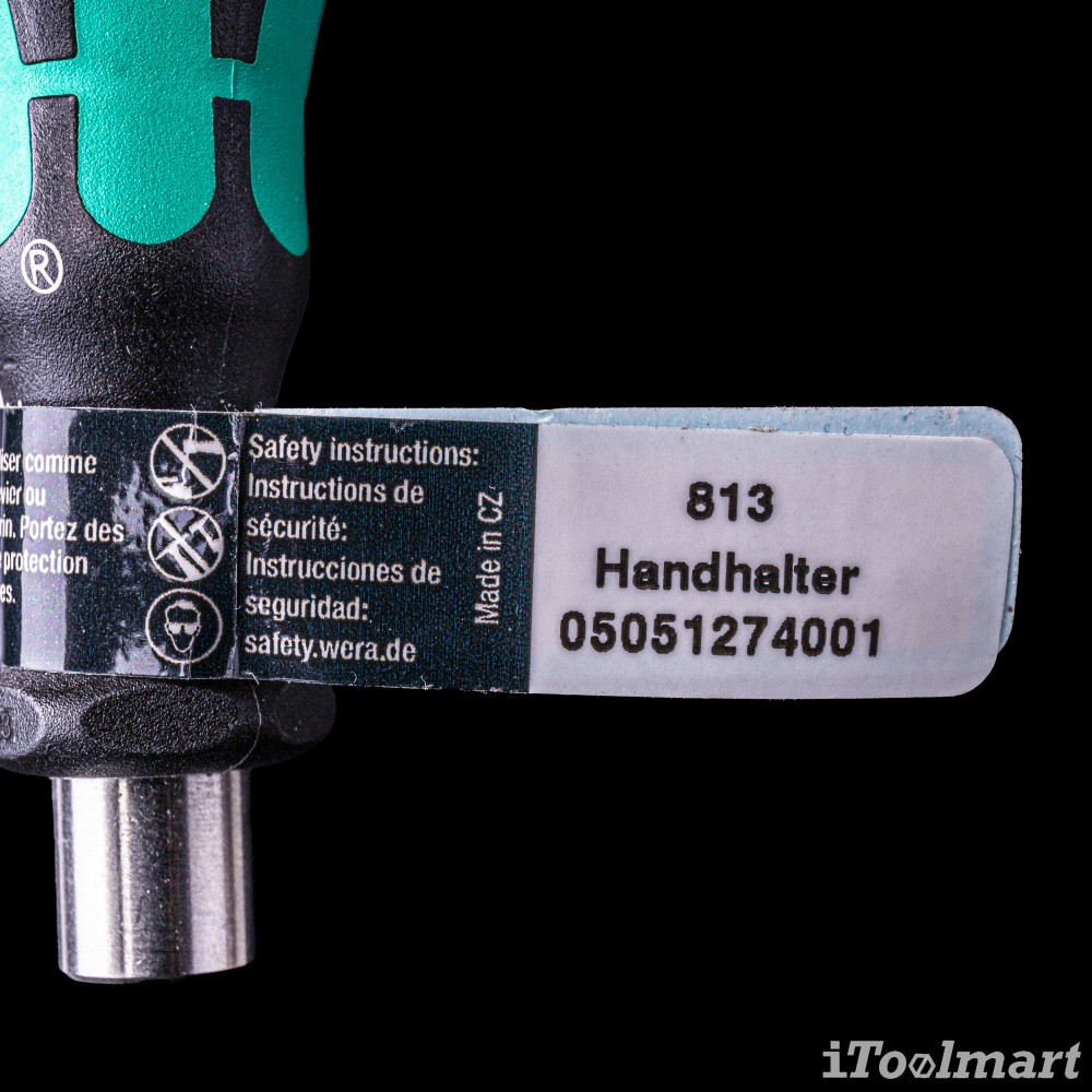 ไขควงสลับหัว Wera Kraftform 05051274001 Bit Holder 813 1/4x78 mm