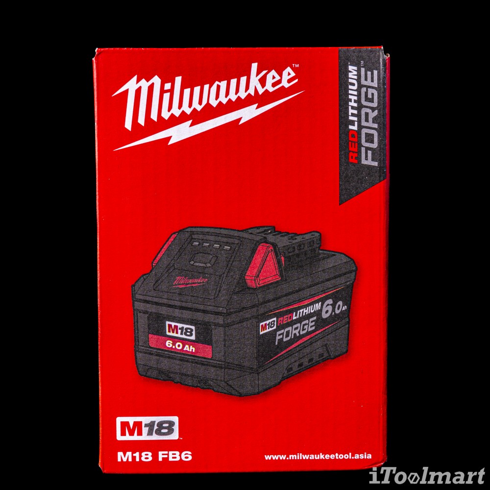 แบตเตอรี่ Milwaukee M18 FB6 18V. 6.0Ah. FORGE™