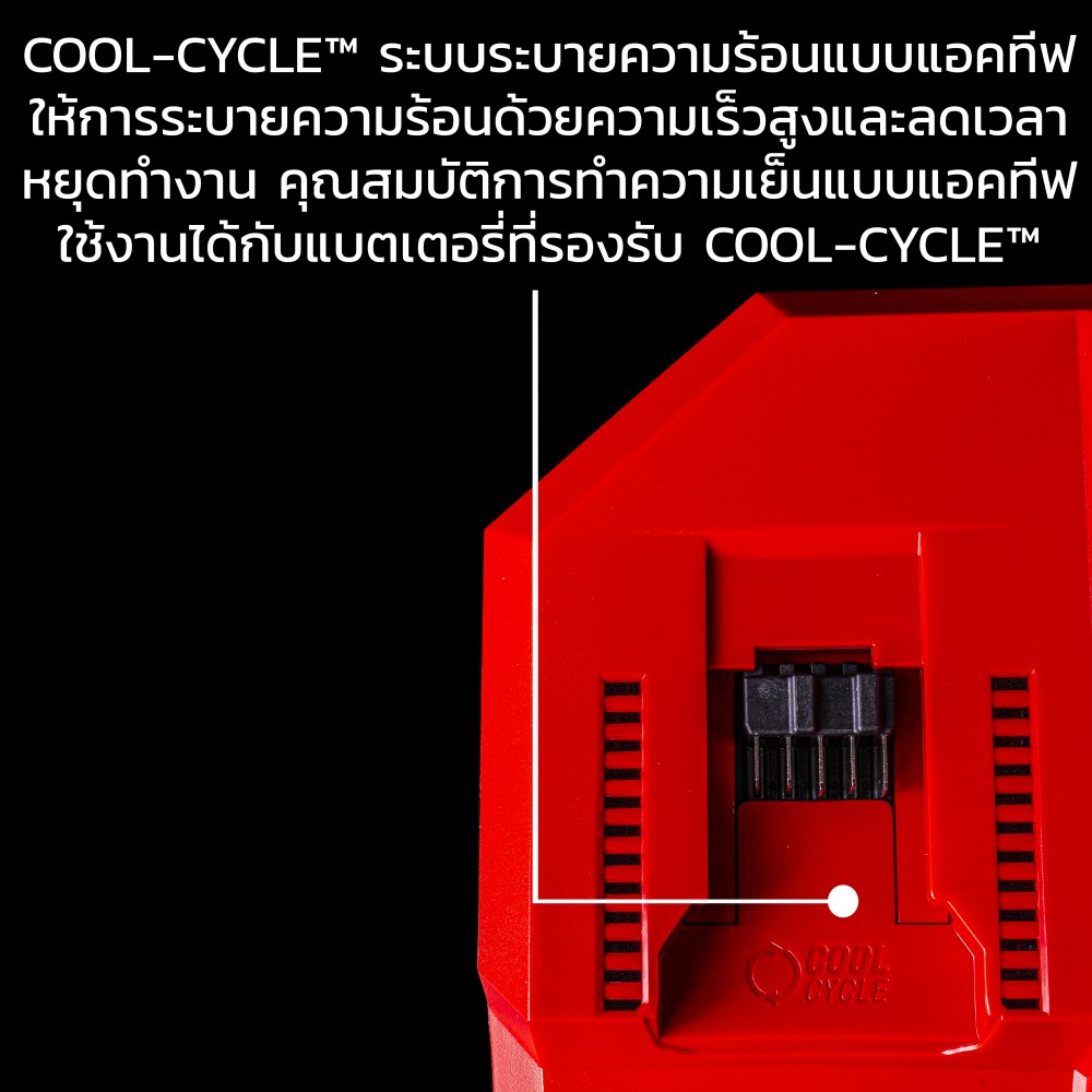 แท่นชาร์จแบตเตอรี่ ซุปเปอร์ชาร์จ Milwaukee M18 DBSC SA ชาร์จแบตได้ 2 ก้อน