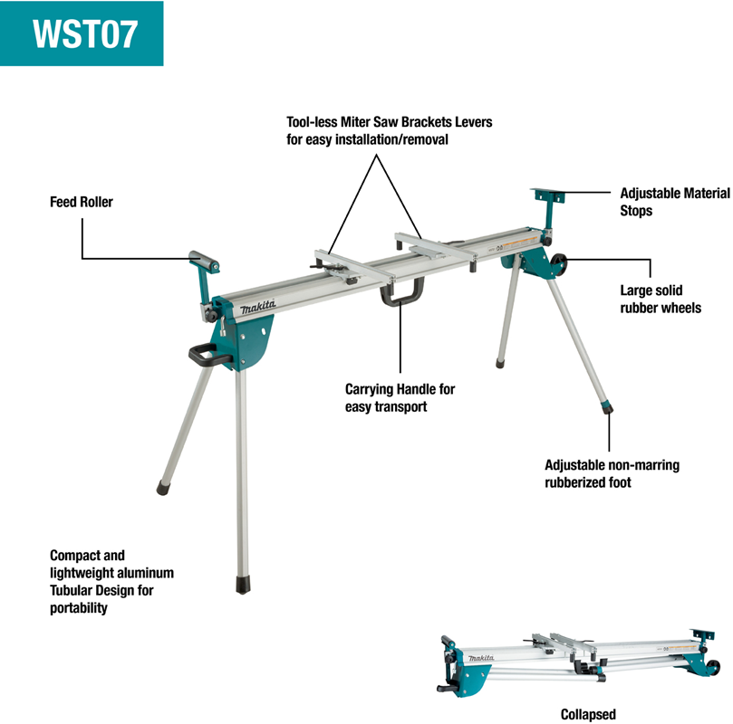 ขาตั้งเลื่อยองศา MAKITA WST07 ขนาด 151 นิ้ว