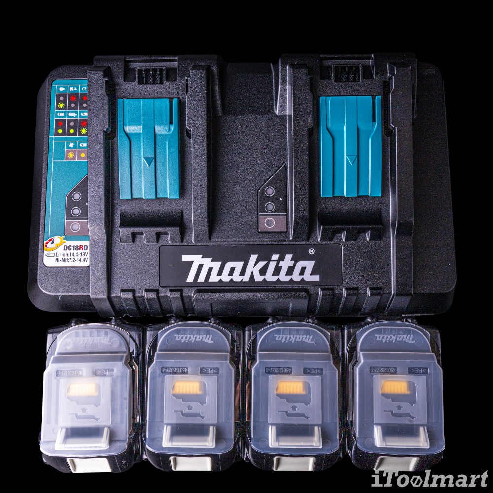 ชุดแบตเตอรี่ MAKITA MKP3PG184 Power Source Kit DC18RD+BL1860Bx4