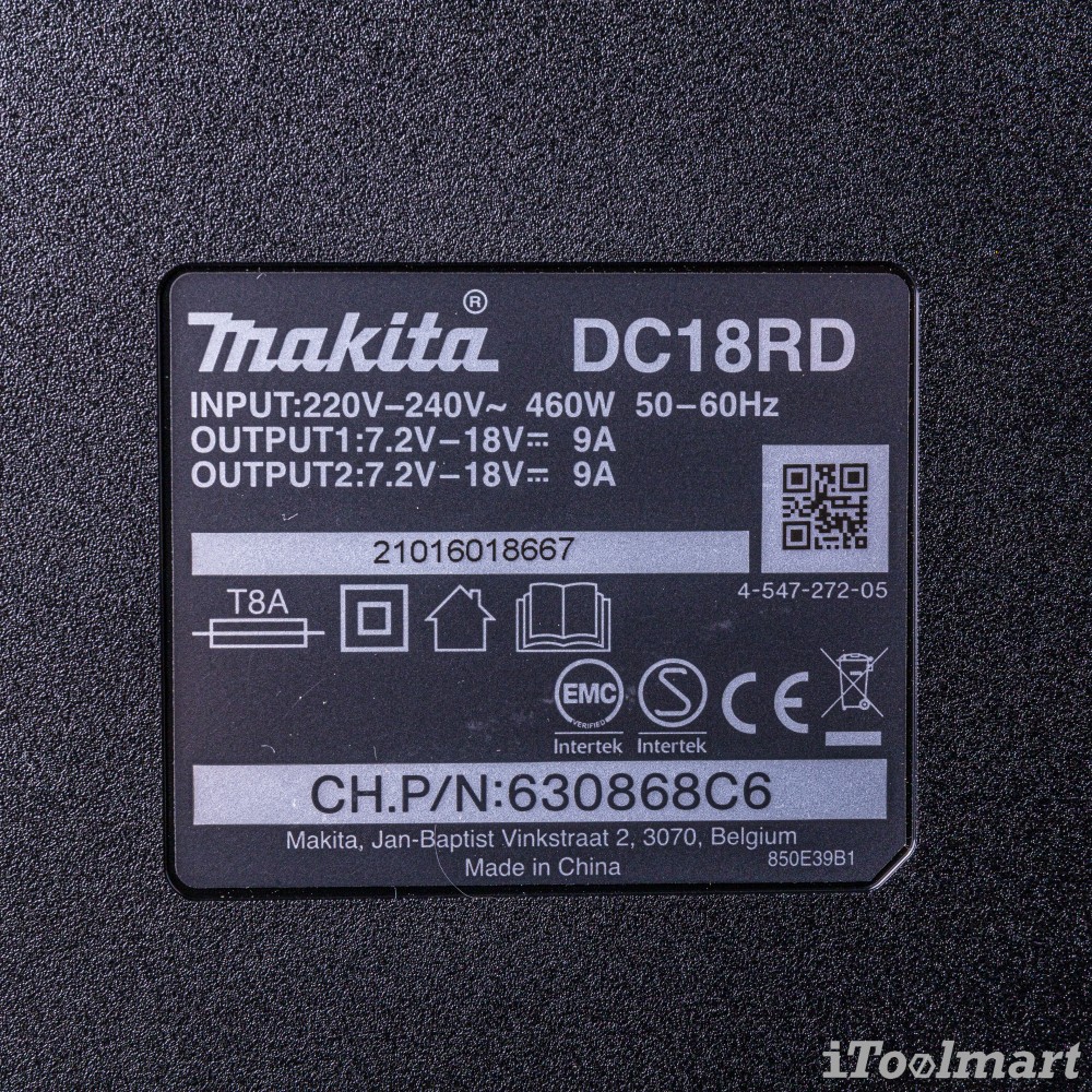 ชุดแบตเตอรี่ MAKITA MKP3PG184 Power Source Kit DC18RD+BL1860Bx4