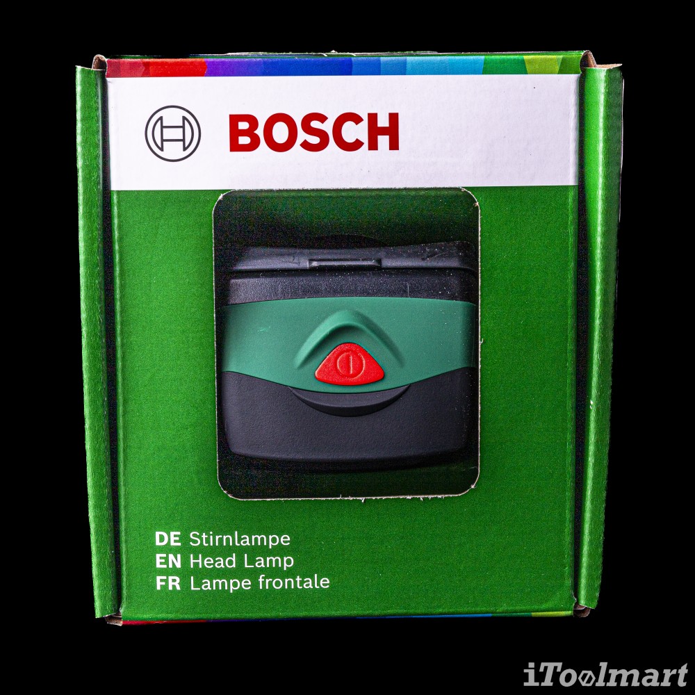 ไฟฉายแอลอีดี แบบคาดหัว BOSCH 1600A0307X ปรับไฟได้ 3 ระดับ