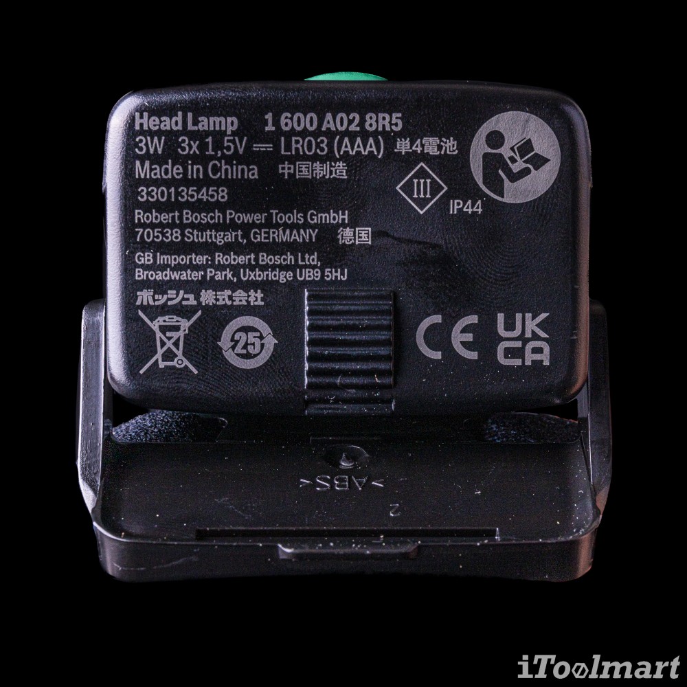 ไฟฉายแอลอีดี แบบคาดหัว BOSCH 1600A0307X ปรับไฟได้ 3 ระดับ