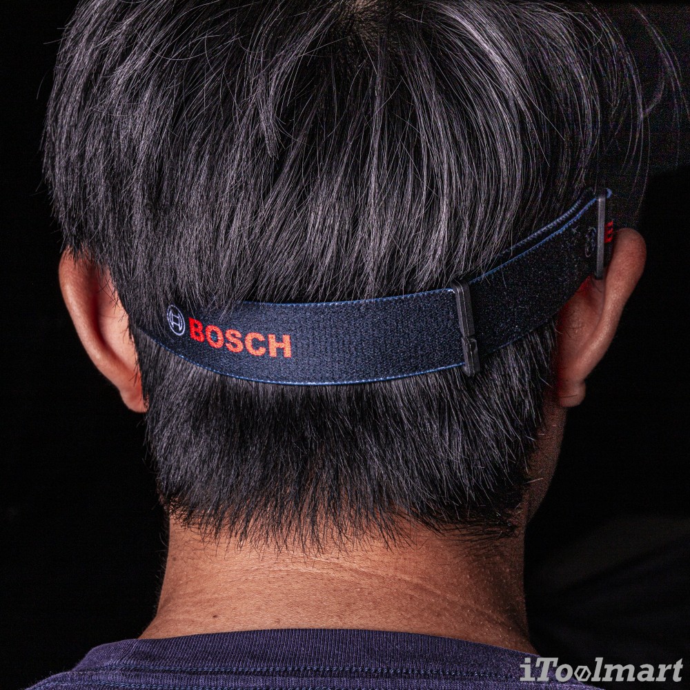 ไฟฉายแอลอีดี แบบคาดหัว BOSCH 1600A0307X ปรับไฟได้ 3 ระดับ