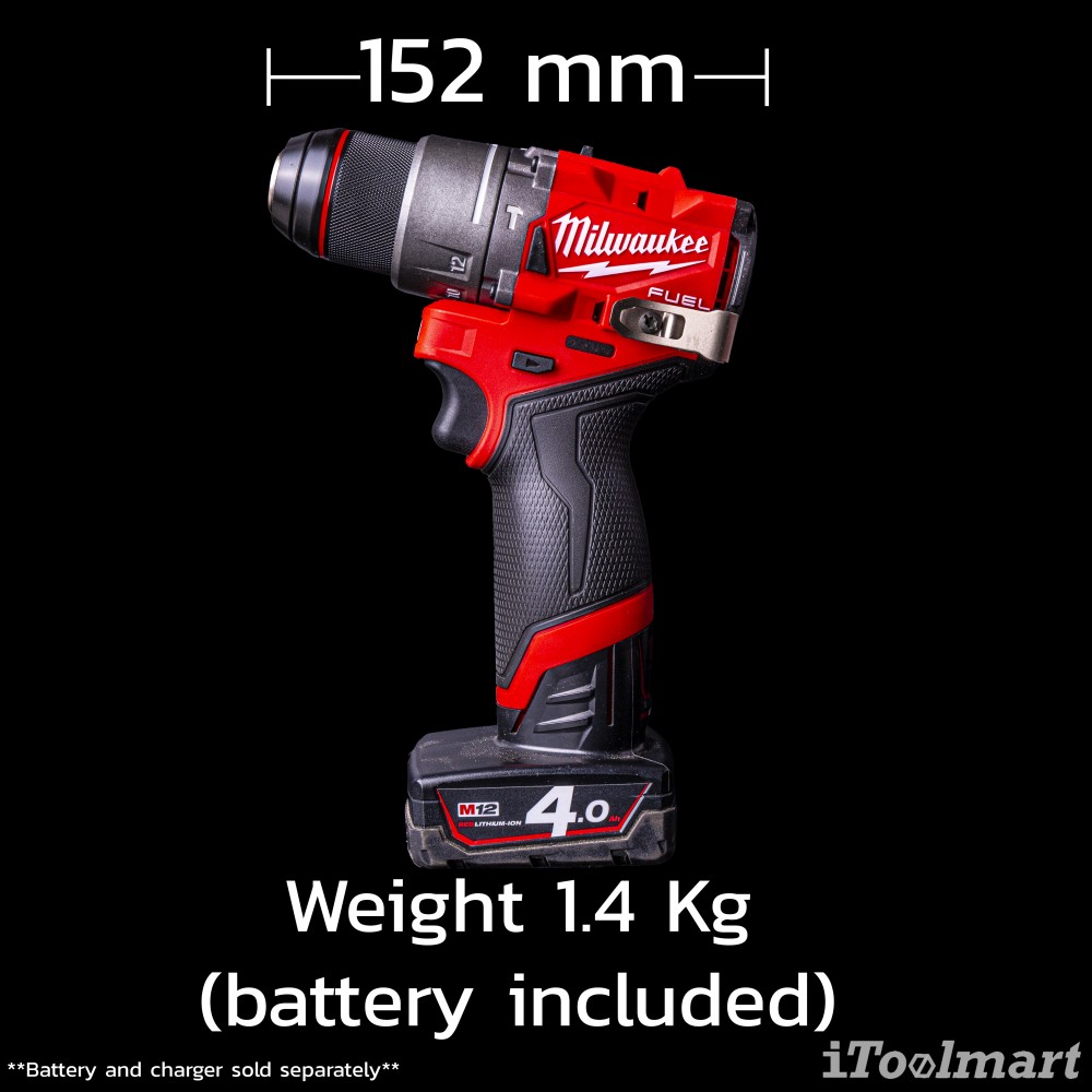 MILWAUKEE M12 FPD2-0 FUEL™ 13mm Hammer Drill/Driver (Tool Only)