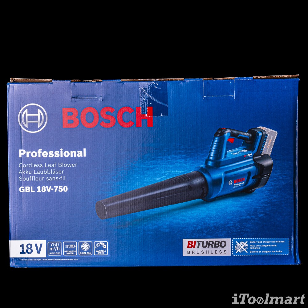 เครื่องเป่าใบไม้ไร้สาย Bosch GBL 18V-750 18V. (ตัวเปล่า)