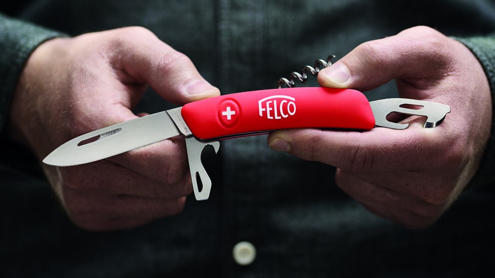 มีดพับตอนกิ่ง FELCO 505 Swiss Knife 10 functions + Corkscrew