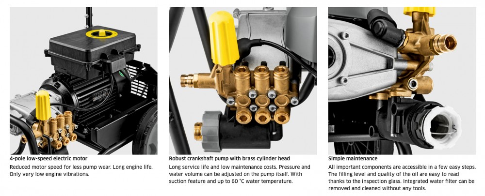 เครื่องฉีดน้ำแรงดันสูง Karcher HD 7/11-4 *KAP DE05 แรงดันสูงสุด 150 บาร์ 1.367-901.0