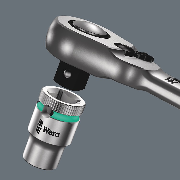 ด้ามฟรี Wera 8004 B Zyklop Metal Ratchet with switch lever and 3/8in drive 05004034001