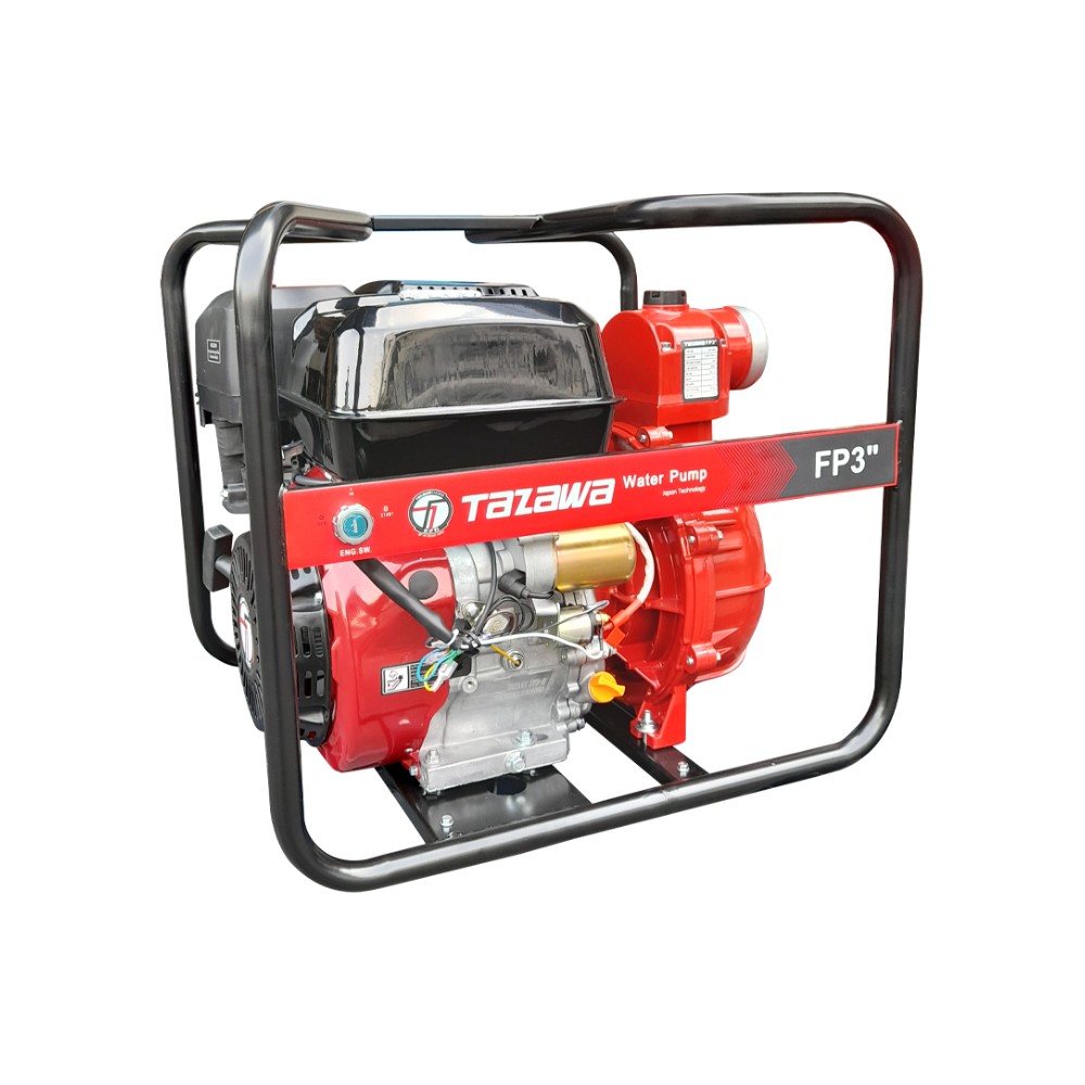 เครื่องสูบน้ำเบนซิน กุญแจสตาร์ท TAZAWA FP30 ขนาด 3.0 นิ้ว กำลังเครื่องยนต์ 16 HP