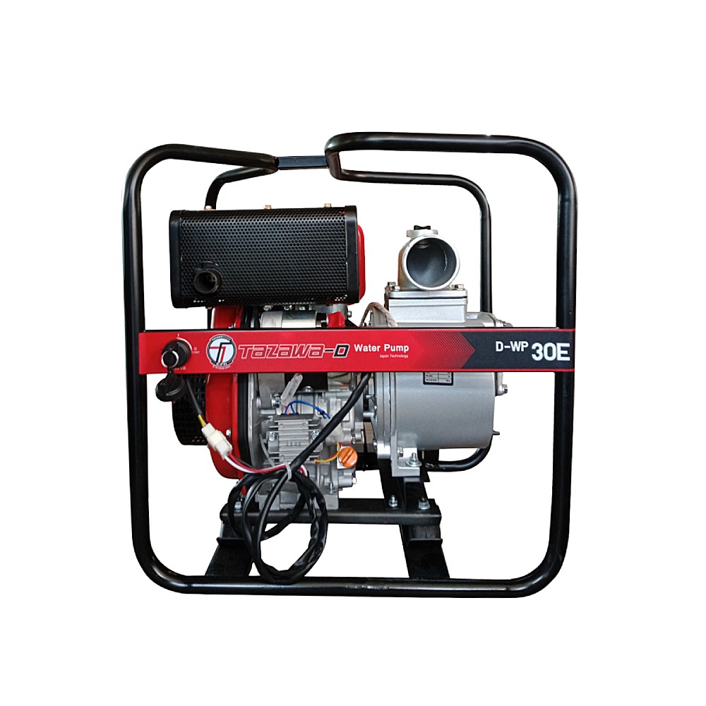 เครื่องสูบน้ำดีเซล TAZAWA D-WP30E ขนาด 3.0 นิ้ว กำลังเครื่องยนต์ 7 HP