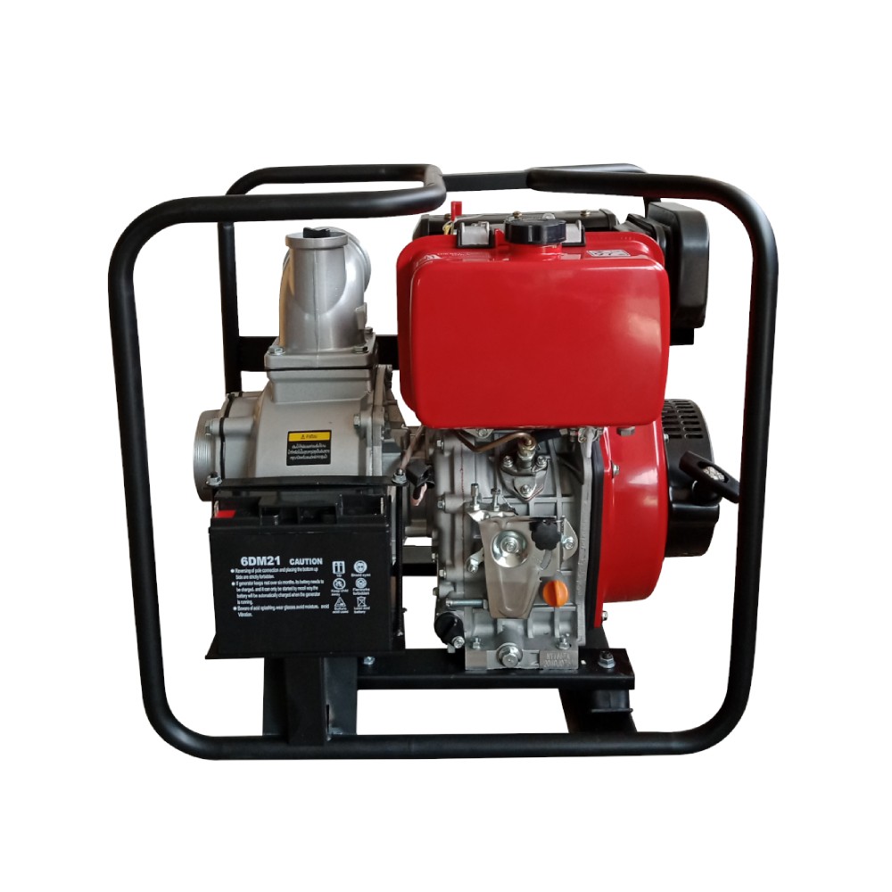 เครื่องสูบน้ำดีเซล TAZAWA D-WP40E ขนาด 4.0 นิ้ว กำลังเครื่องยนต์ 10 HP