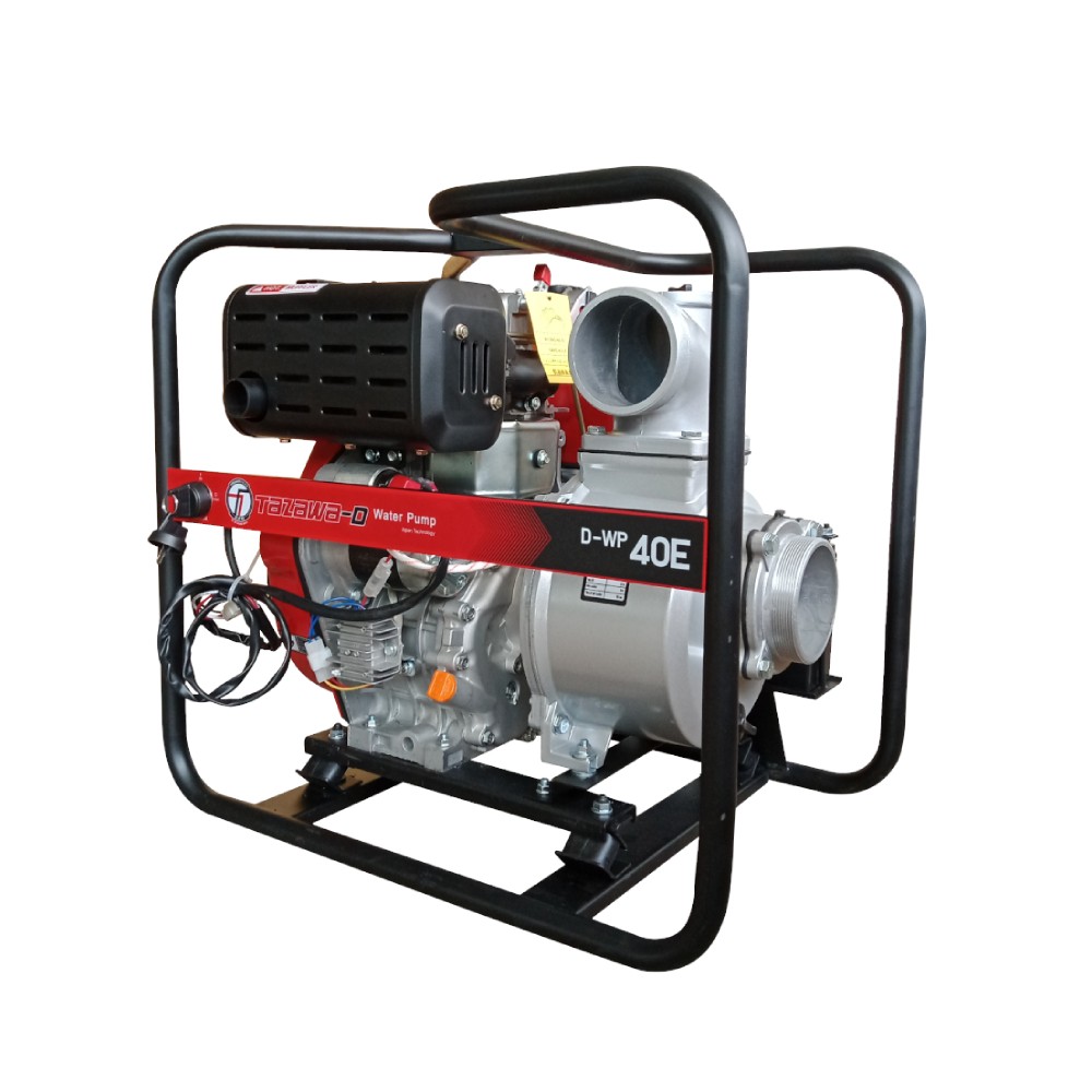 เครื่องสูบน้ำดีเซล TAZAWA D-WP40E ขนาด 4.0 นิ้ว กำลังเครื่องยนต์ 10 HP