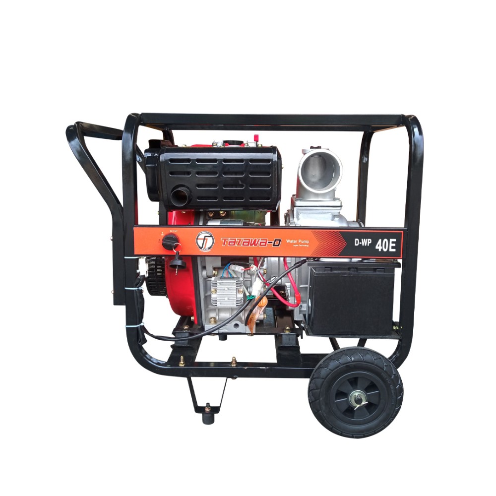 เครื่องสูบน้ำดีเซล TAZAWA D-WP40E ขนาด 4.0 นิ้ว กำลังเครื่องยนต์ 10 HP