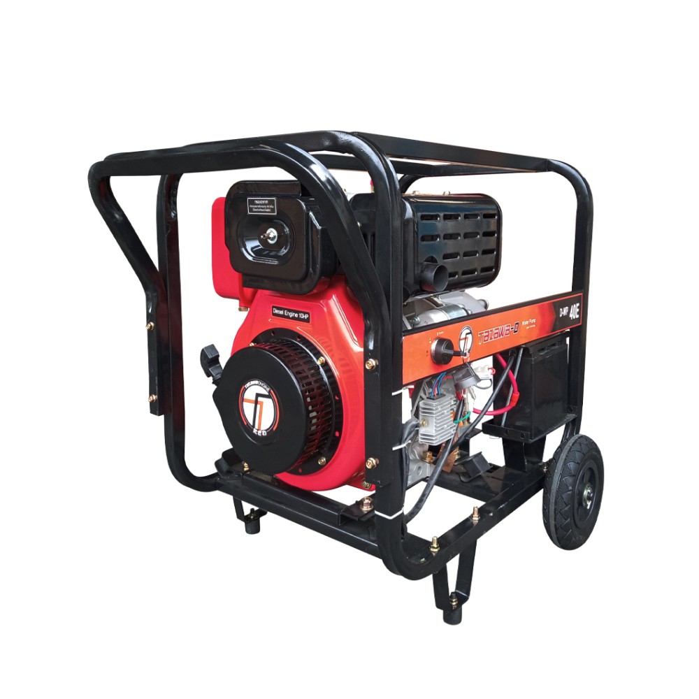 เครื่องสูบน้ำดีเซล TAZAWA D-WP40E ขนาด 4.0 นิ้ว กำลังเครื่องยนต์ 10 HP