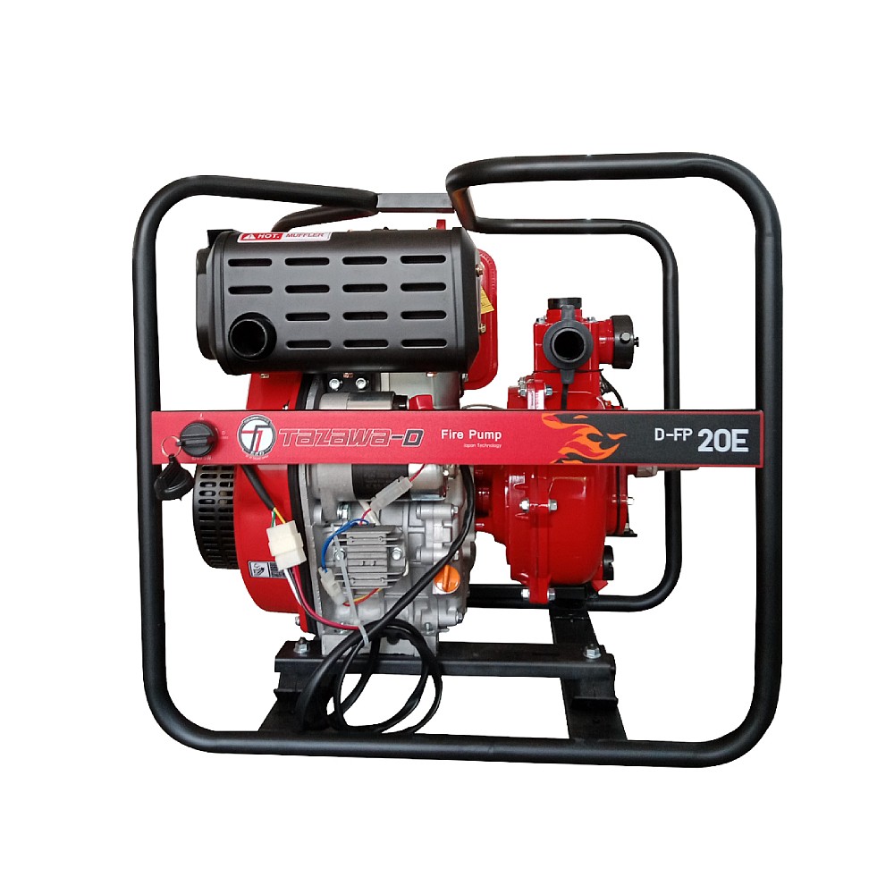 เครื่องสูบน้ำแรงดันสูง ดีเซล TAZAWA D-FP20E ขนาด 2.0 นิ้ว กำลังเครื่องยนต์ 10 HP