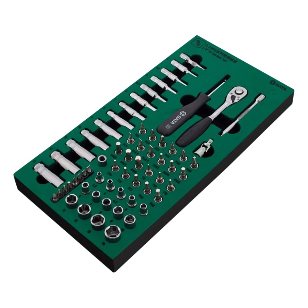 ชุดลูกบล็อก SATA 09901 ขนาด 1/4 นิ้ว 63 ชิ้น