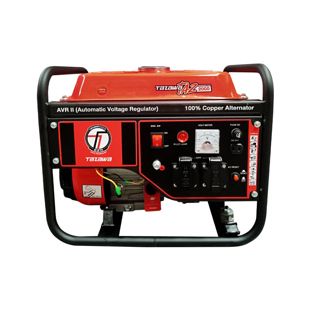 เครื่องปั่นไฟ เบนซิน TAZAWA TZ2000 กำลังไฟสูงสุด 1.0 kW