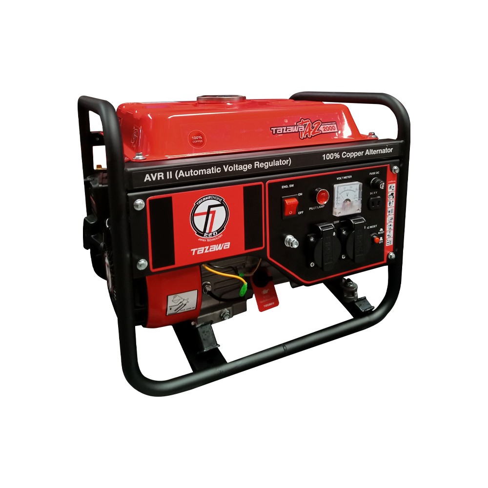 เครื่องปั่นไฟ เบนซิน TAZAWA TZ2000 กำลังไฟสูงสุด 1.0 kW