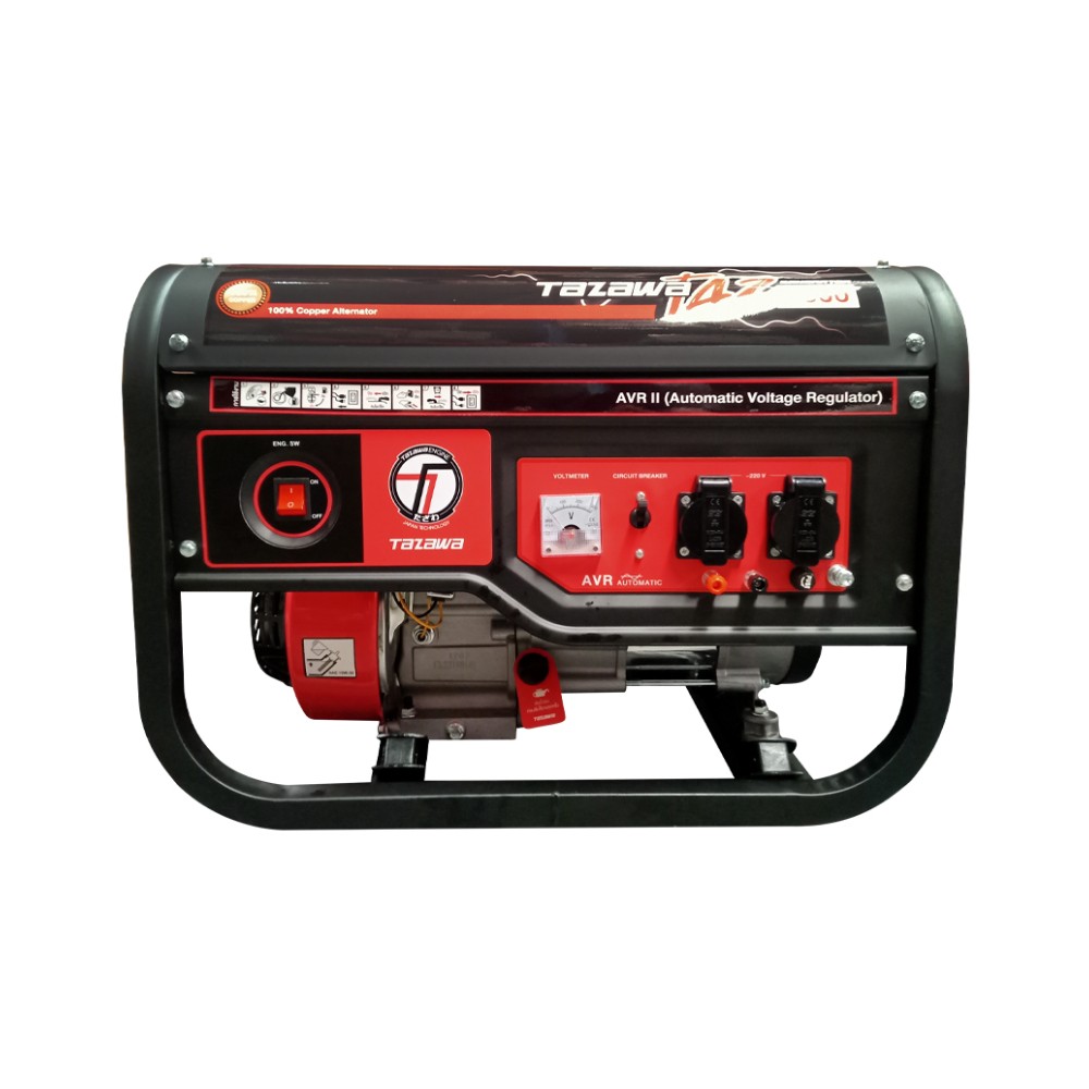 เครื่องปั่นไฟ เบนซิน TAZAWA TZ3000 กำลังไฟ 2.0 kW