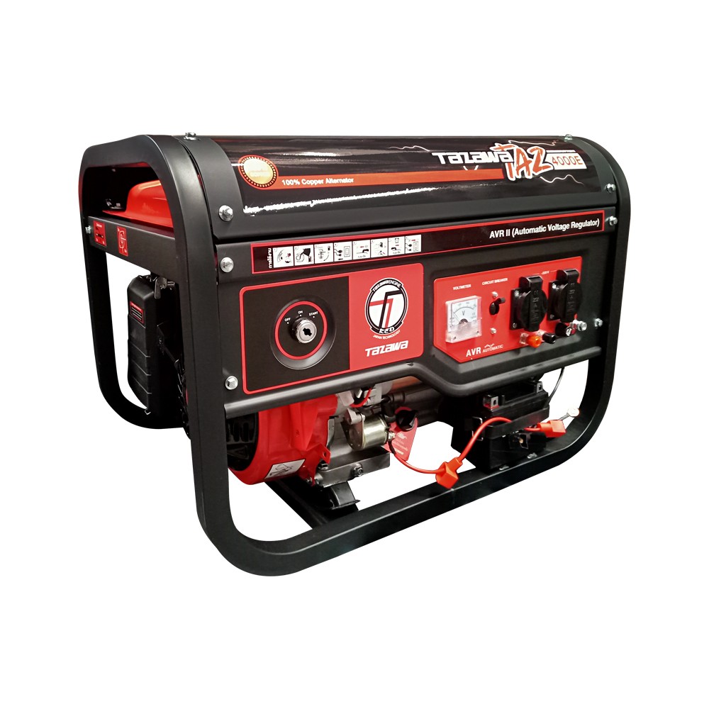 เครื่องปั่นไฟ เบนซิน TAZAWA TZ4000E ระบบกุญแจสตาร์ท กำลังไฟ 3.0 kW