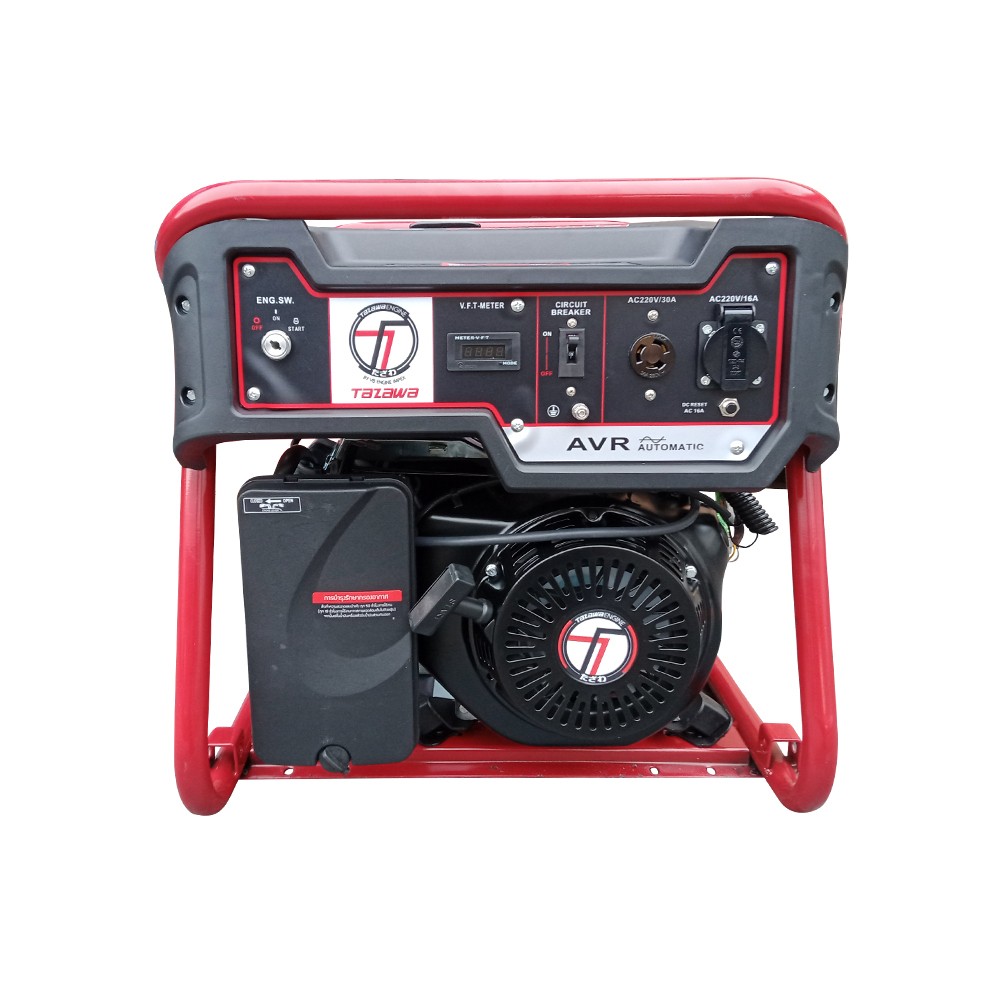 เครื่องปั่นไฟ เบนซิน TAZAWA TZ8200E ระบบกุญแจสตาร์ท กำลังไฟ 7.0 kW