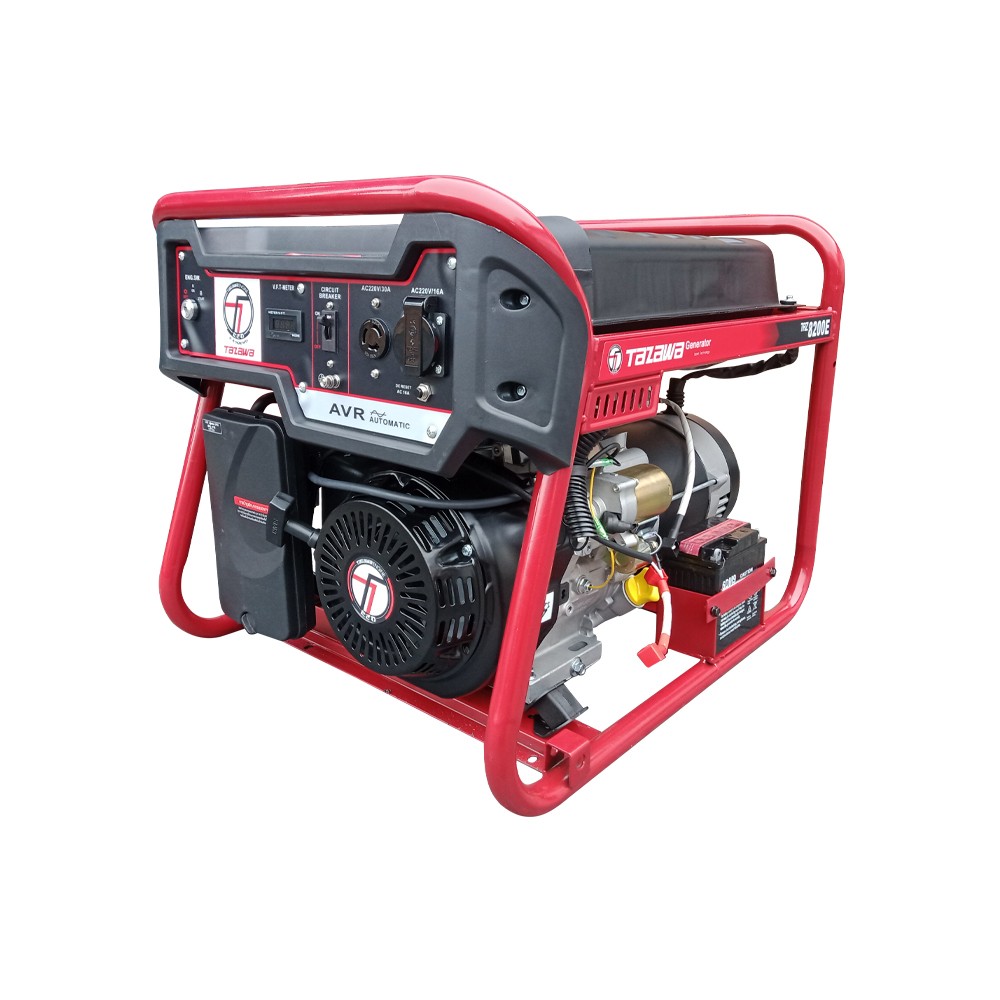 เครื่องปั่นไฟ เบนซิน TAZAWA TZ8200E ระบบกุญแจสตาร์ท กำลังไฟ 7.0 kW