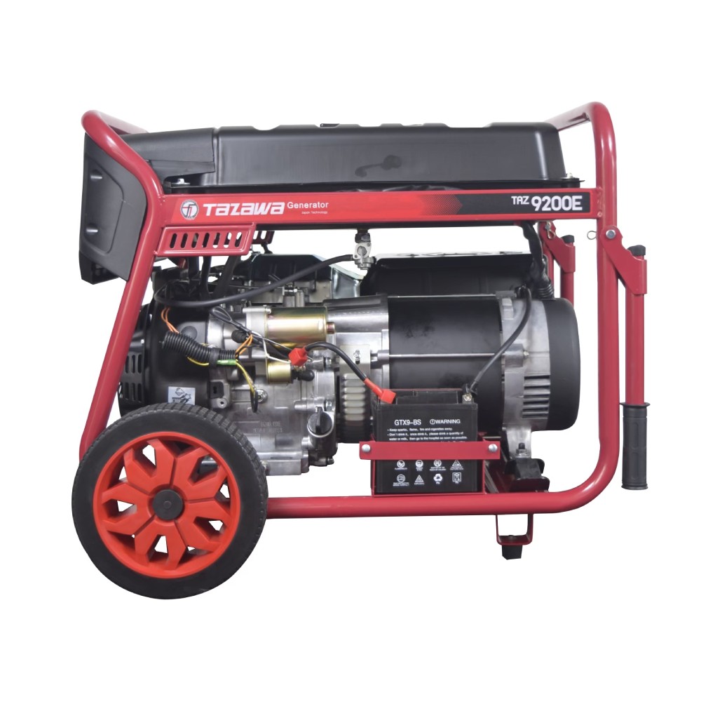 เครื่องปั่นไฟ เบนซิน TAZAWA TZ9200E ระบบกุญแจสตาร์ท กำลังไฟ 8.3 kW