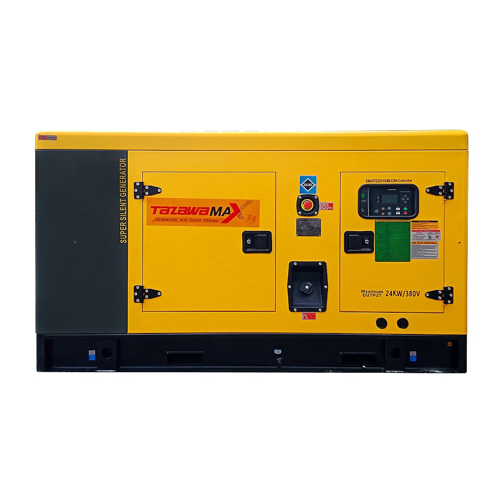 เครื่องปั่นไฟ ดีเซล TAZAWA MAX 33 380V กำลังไฟ 24.0 kW