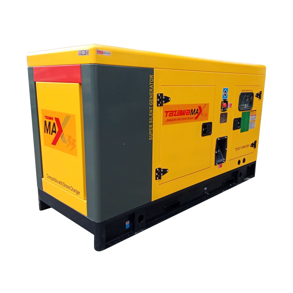 เครื่องปั่นไฟ ดีเซล TAZAWA MAX 33 380V กำลังไฟ 24.0 kW