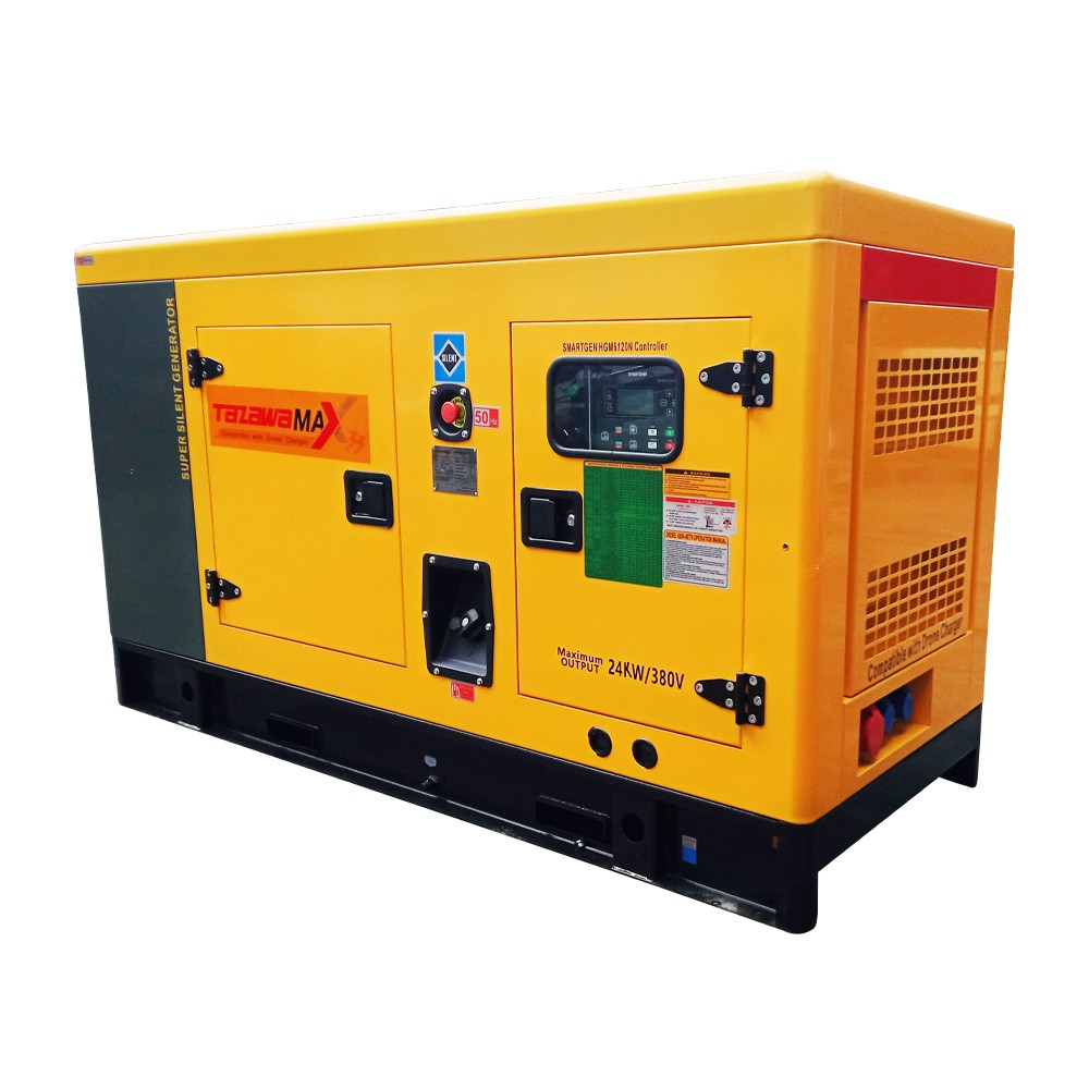 เครื่องปั่นไฟ ดีเซล TAZAWA MAX 33 380V กำลังไฟ 24.0 kW