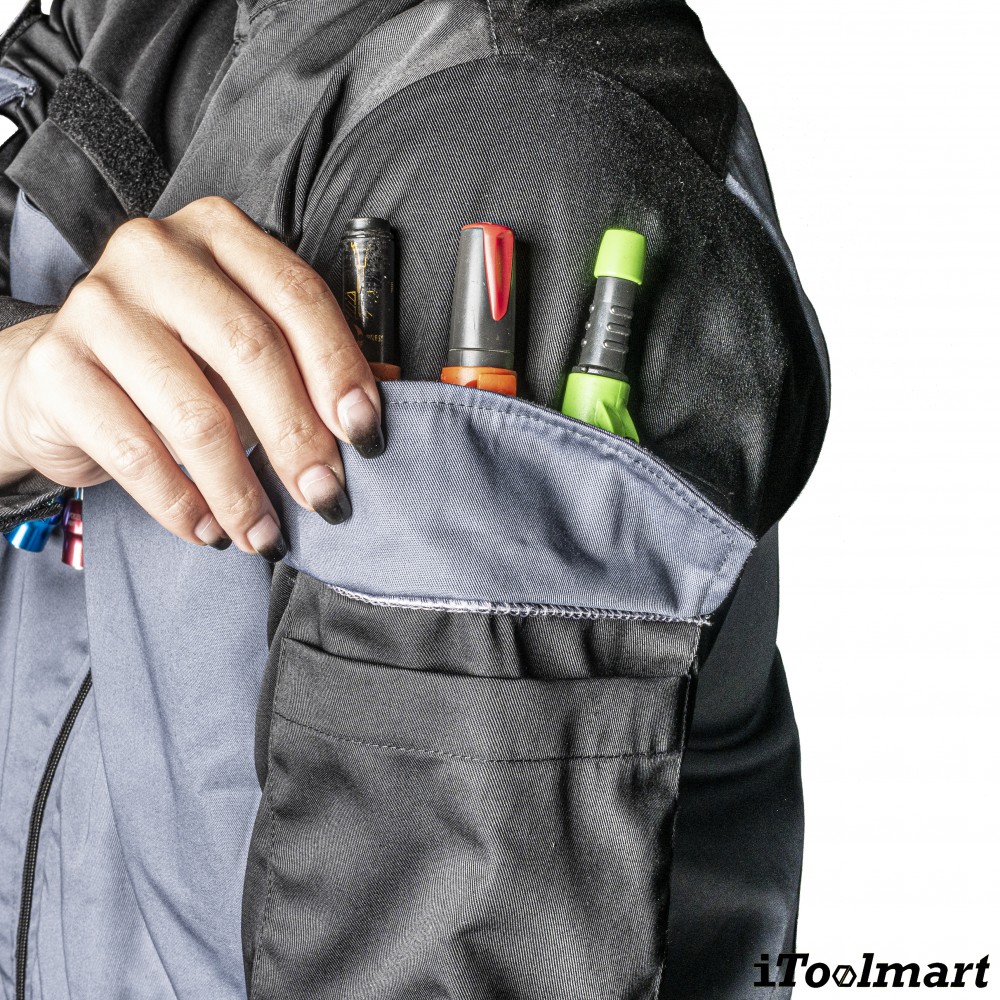 เสื้อพัดลม สำหรับงานเชื่อม TECHMAN ป้องกันสะเก็ดไฟ Size L