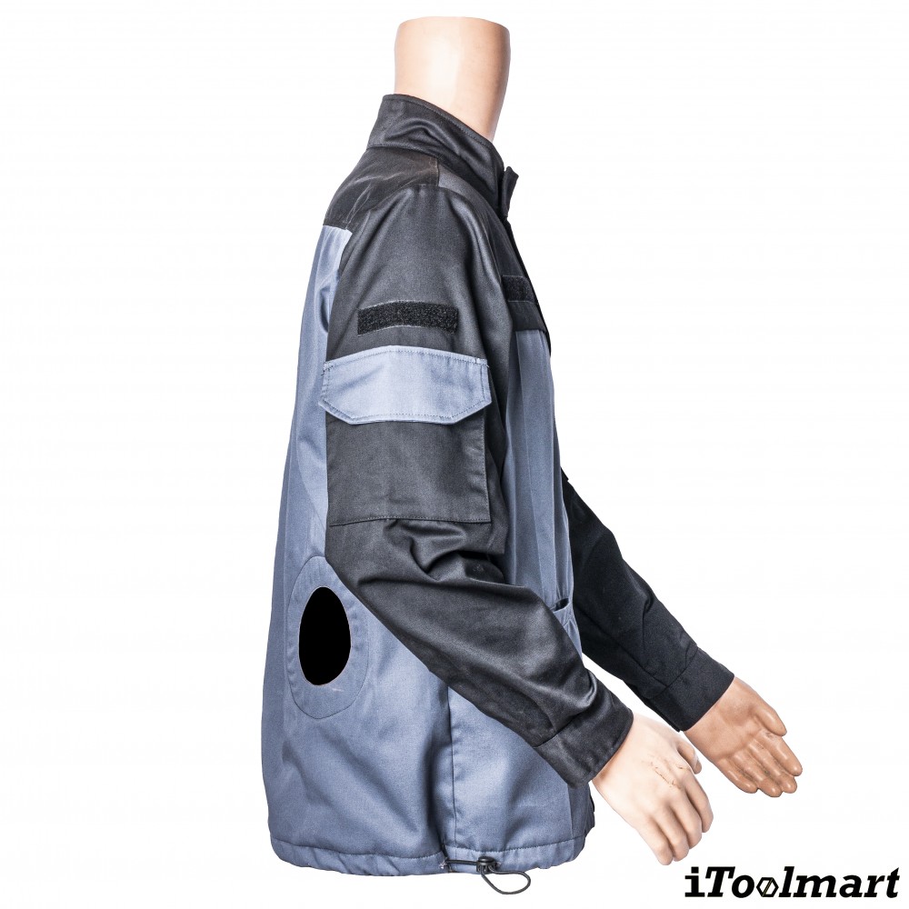 เสื้อพัดลม สำหรับงานเชื่อม TECHMAN ป้องกันสะเก็ดไฟ Size XL