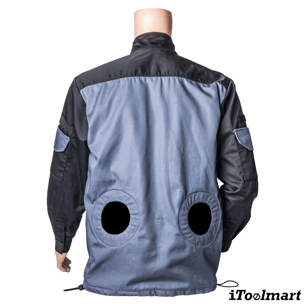 เสื้อพัดลม สำหรับงานเชื่อม TECHMAN ป้องกันสะเก็ดไฟ Size XL