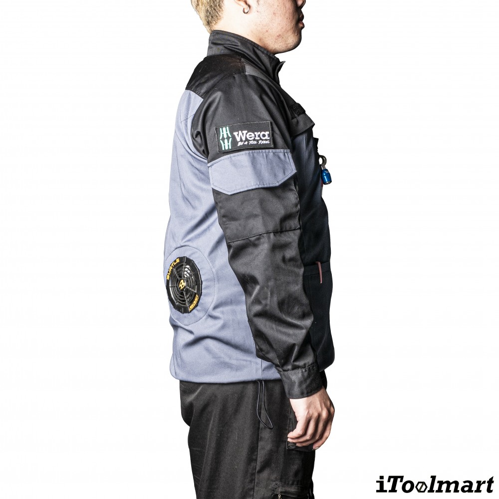 เสื้อพัดลม สำหรับงานเชื่อม TECHMAN ป้องกันสะเก็ดไฟ Size XL