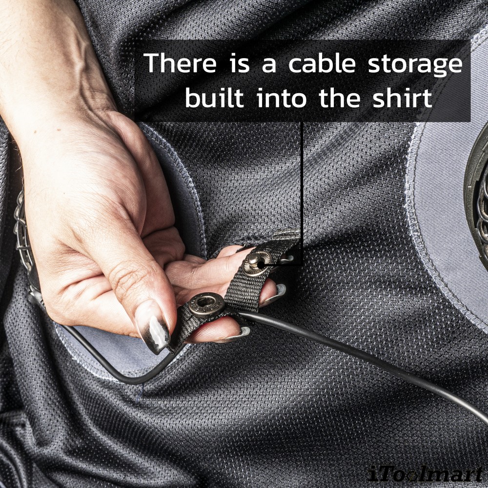 เสื้อพัดลม สำหรับงานเชื่อม TECHMAN ป้องกันสะเก็ดไฟ Size XL