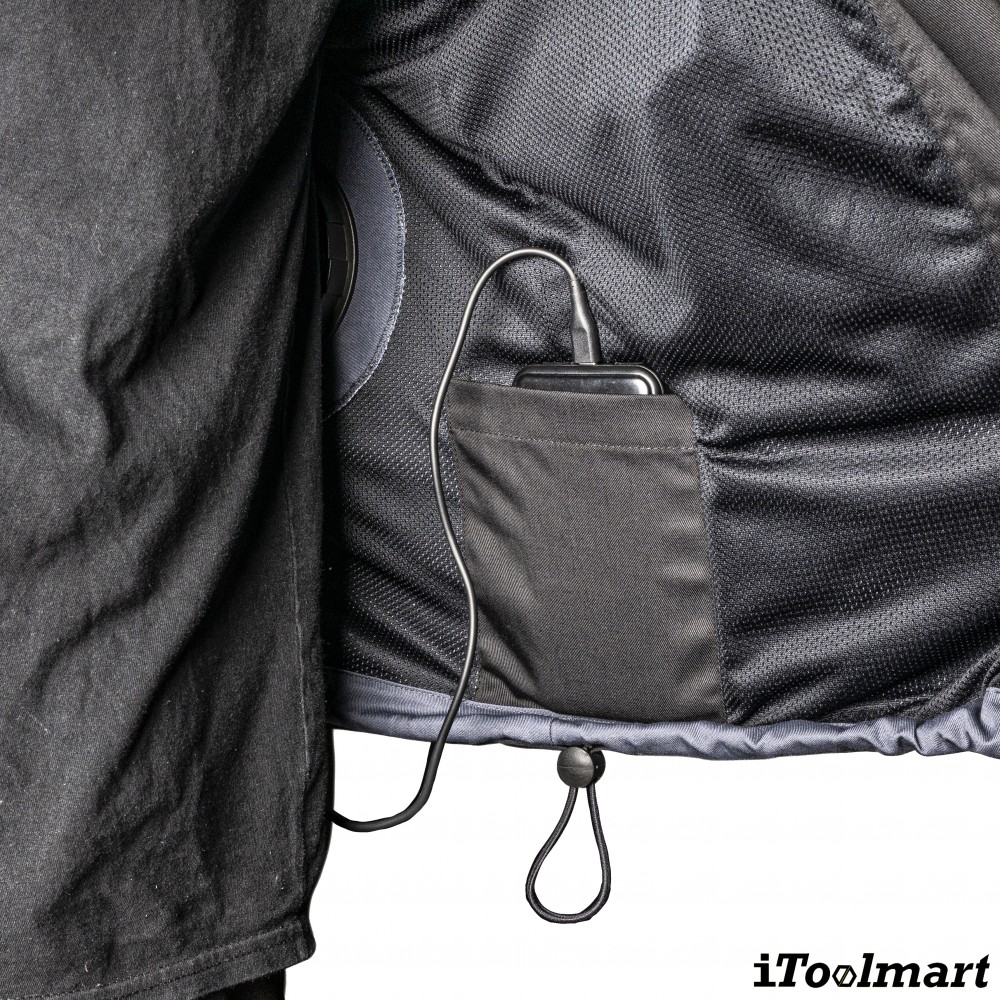 เสื้อพัดลม สำหรับงานเชื่อม TECHMAN ป้องกันสะเก็ดไฟ Size XL