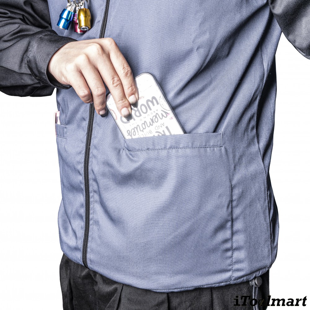 เสื้อพัดลม สำหรับงานเชื่อม TECHMAN ป้องกันสะเก็ดไฟ Size XL