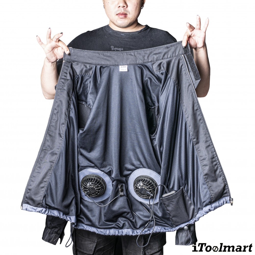 เสื้อพัดลม สำหรับงานเชื่อม TECHMAN ป้องกันสะเก็ดไฟ Size XL