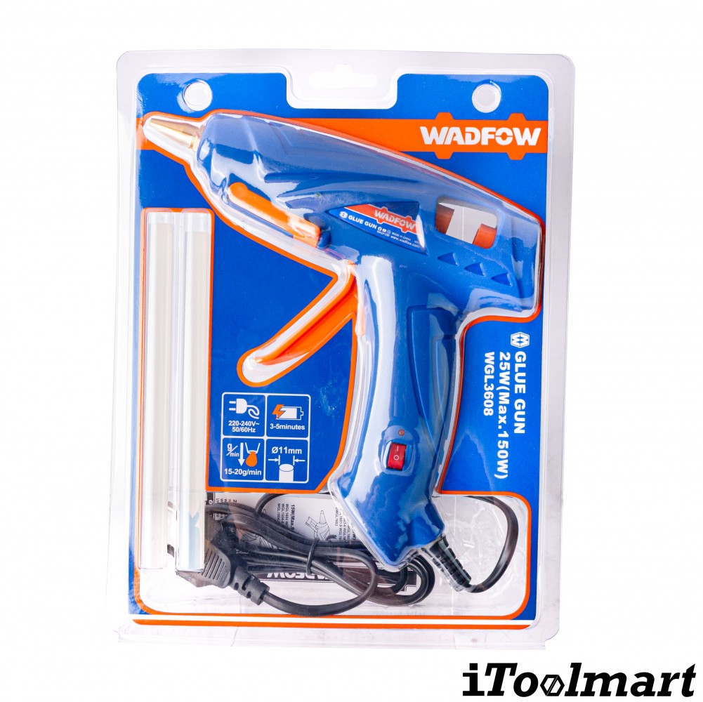 ปืนยิงกาวไฟฟ้า WADFOW WGL3608 กำลังไฟ 25W  150W  