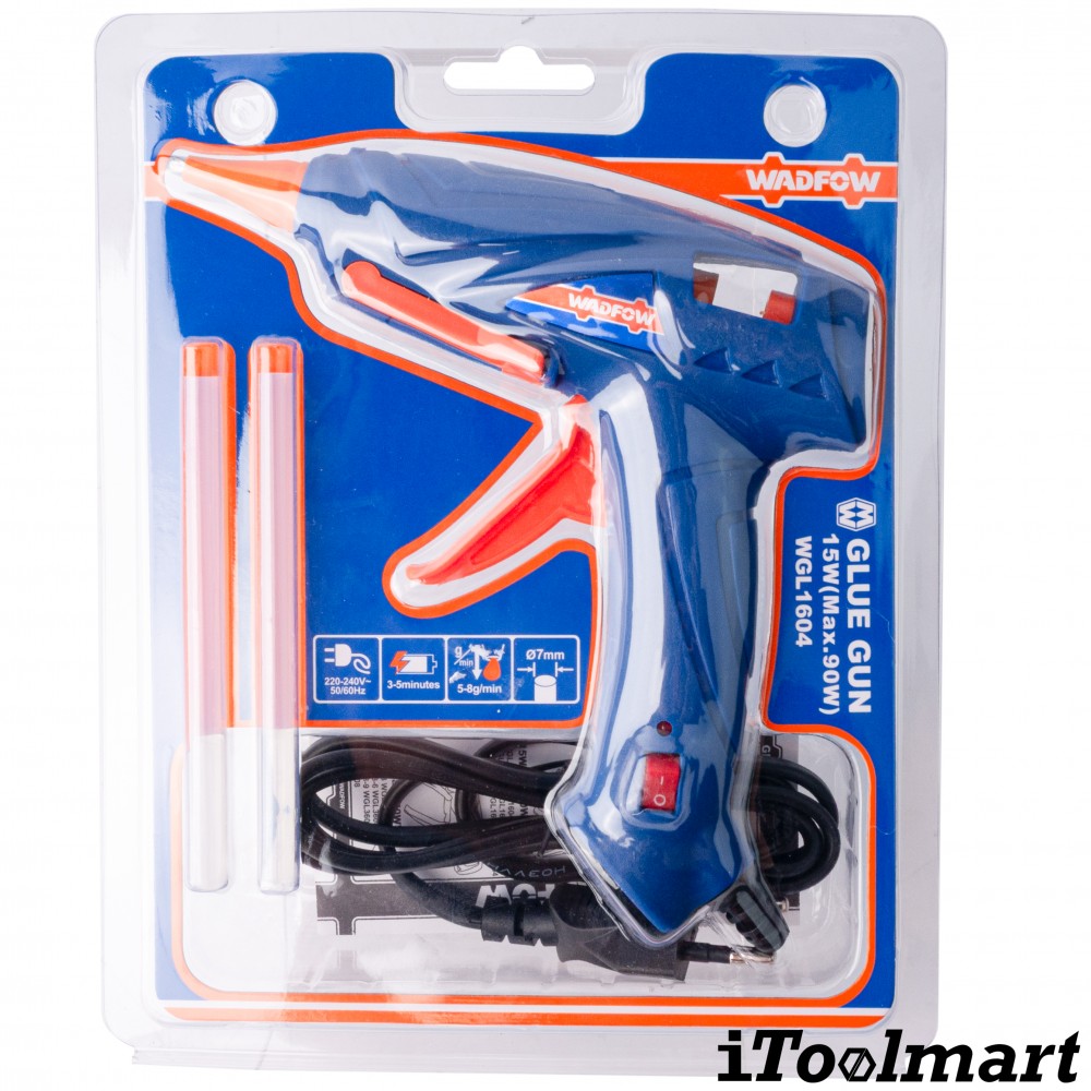 ปืนยิงกาวไฟฟ้า WADFOW WGL1604 กำลังไฟฟ้า 15W  90W  