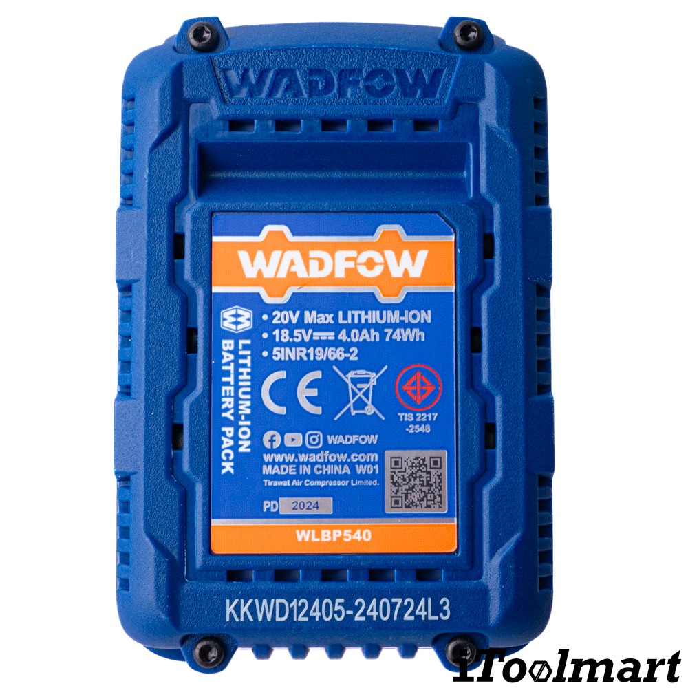 แบตเตอรี่ WADFOW WLBP540 20V 4 0Ah 