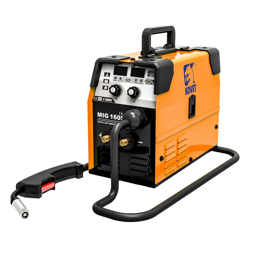 เครื่องเชื่อม MIG KOVET MIG160S Gasless 120A  ไฟ 2 สาย พร้อมอุปกรณ์มาตรฐาน