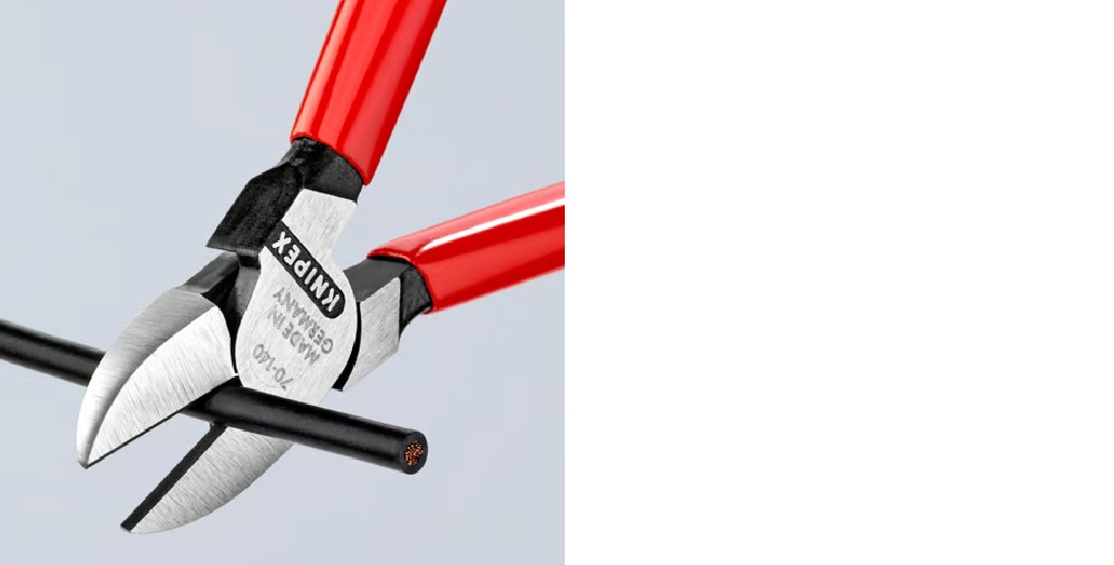 คีมตัดปากทแยง Knipex 70 01 140 SB Diagonal Cutter ด้ามจับพลาสติก ขนาด 140 มม 