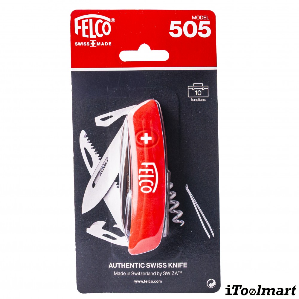 มีดพับอเนกประสงค์ FELCO 505 Swiss Knife 10 functions   Corkscrew