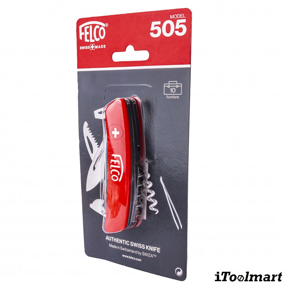 มีดพับอเนกประสงค์ FELCO 505 Swiss Knife 10 functions   Corkscrew