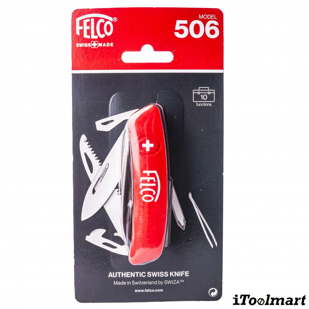 มีดพับอเนกประสงค์ FELCO 506 Swiss Knife 10 functions   Screwdriver