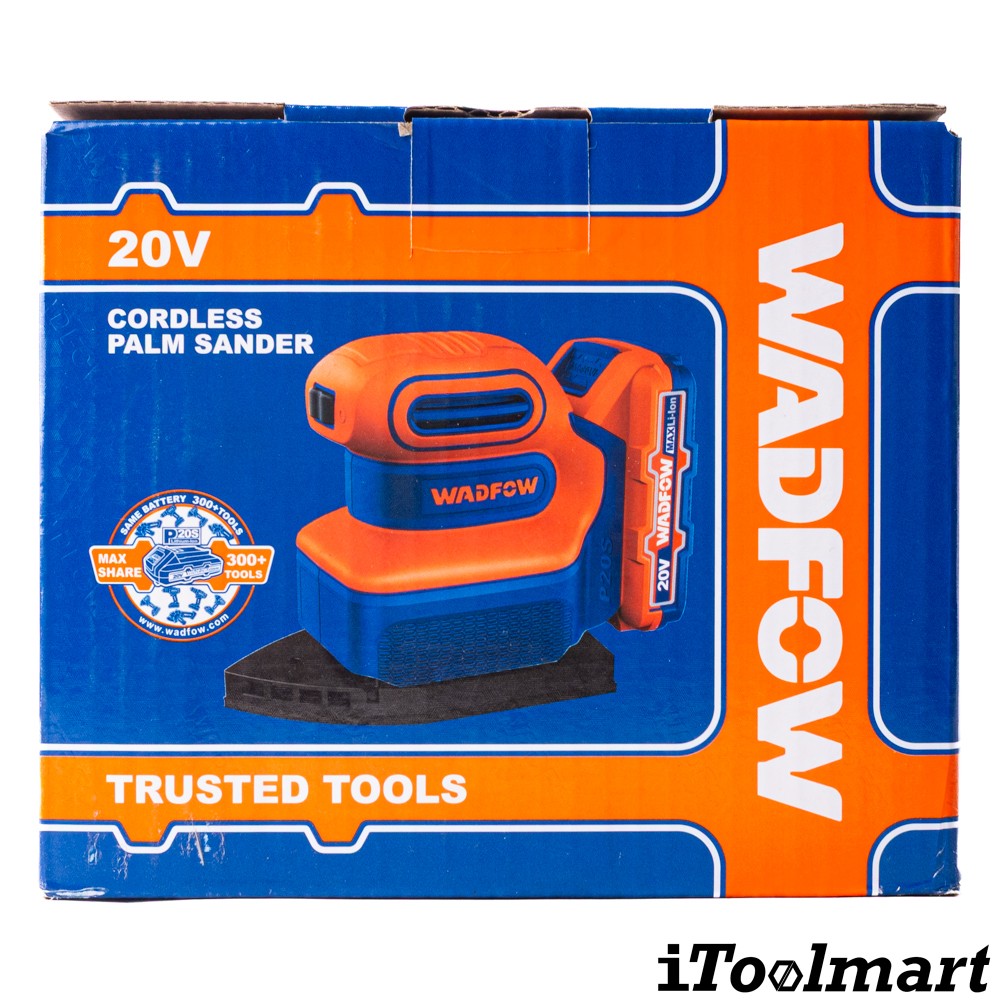 เครื่องขัดกระดาษทรายสามเหลี่ยมไร้สาย WADFOW WRAP5021 20V 